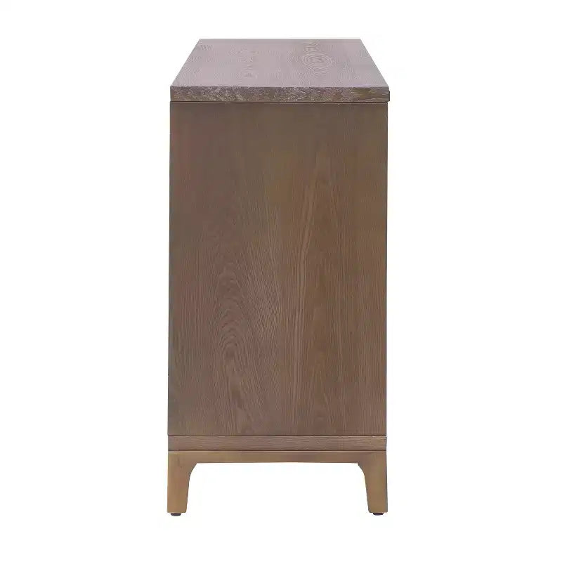 Christopher Knight Home Gree 59'' Mid-Century Modern 3D Woven 4-Door Sideboard Cabinet