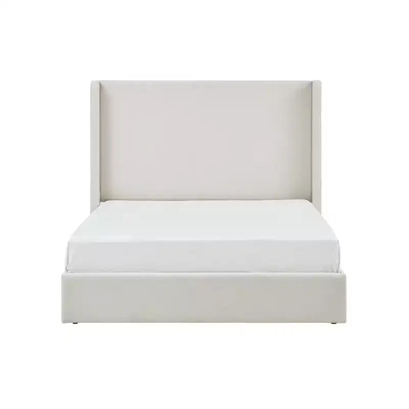 Christopher Knight Home Heino Modern Boucle Upholstered Floor Bed with Wingback