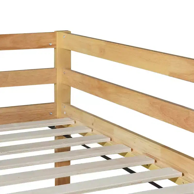 MAYEERTY Twin Bed Frame Under-Bed Storage Kid-Friendly Heavy-Duty Metal