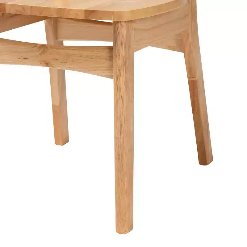 Chaise de salle à manger en rotin à cadre en bois de chêne/brun clair : Cadre en bois d'hévéa, Nettoyage des taches