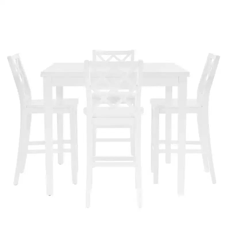 Powell 5pc Shelby Square Counter Height Dining Set White