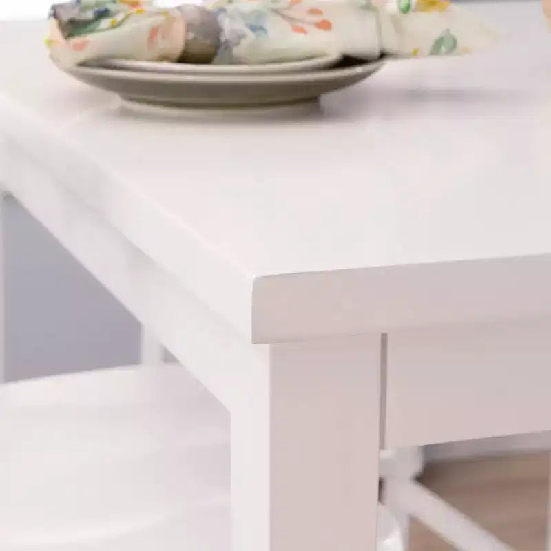 Powell 5pc Shelby Square Counter Height Dining Set White