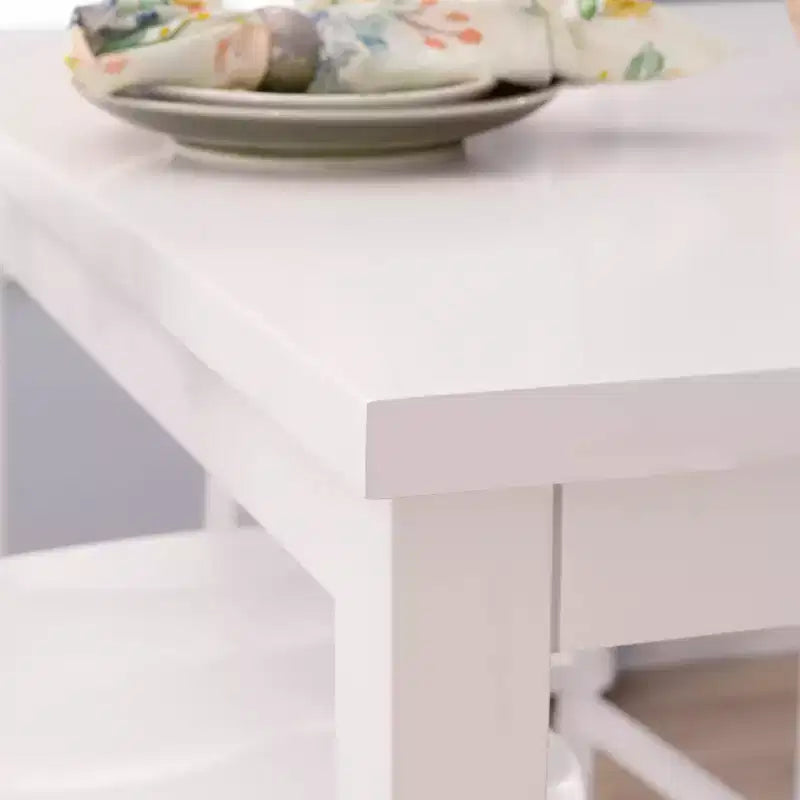 Powell 5pc Shelby Square Counter Height Dining Set White