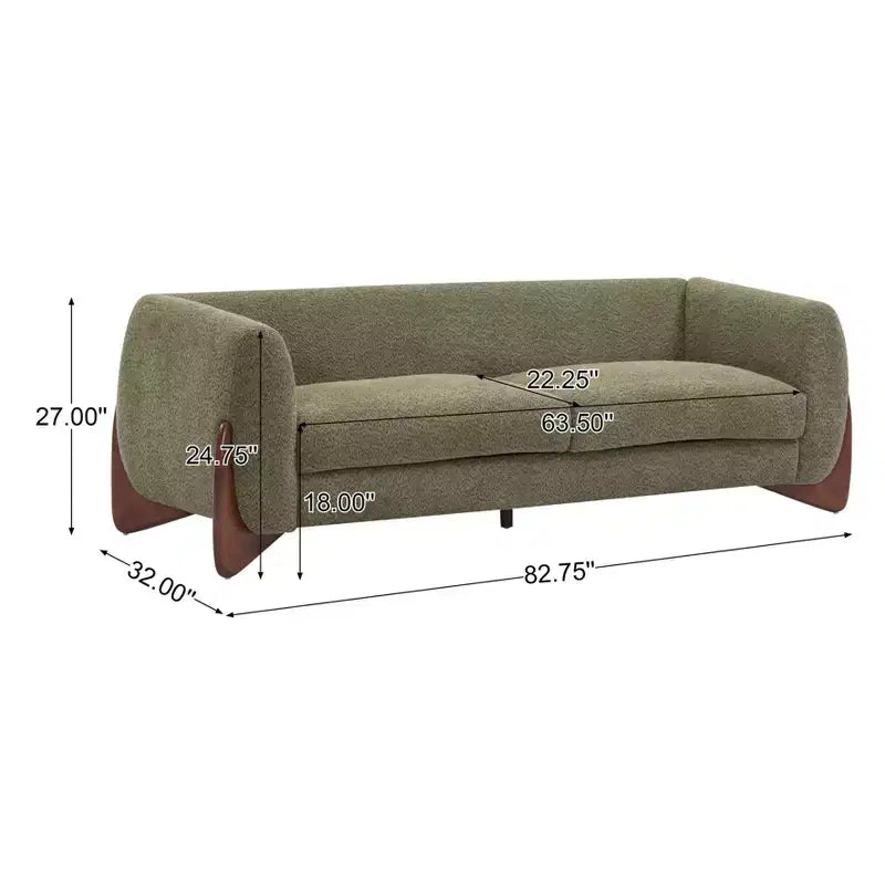 Christopher Knight Home Lucy Modern Upholstered 3 Seater and 2 Seater Combined Sofa Set Green