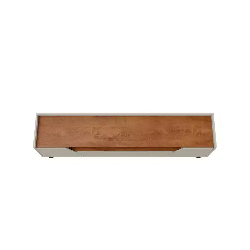 Meuble TV Moderne avec 4 Étagères pour Téléviseurs jusqu'à 70" Beige - Console Multimédia avec Rangement