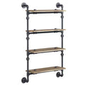 47" Brantley Decorative Bookshelf Oak and Sandy Black Finish - Acme Furniture