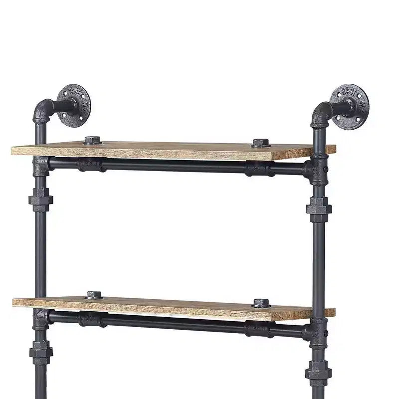 47" Brantley Decorative Bookshelf Oak and Sandy Black Finish - Acme Furniture