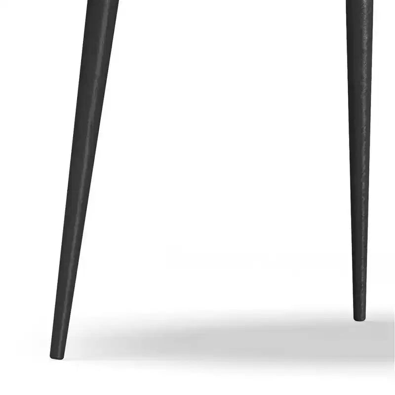 Joellla Coffee Table Cognac - WyndenHall: Solid Wood, Flared Metal Legs, Industrial Design, 16.9"H