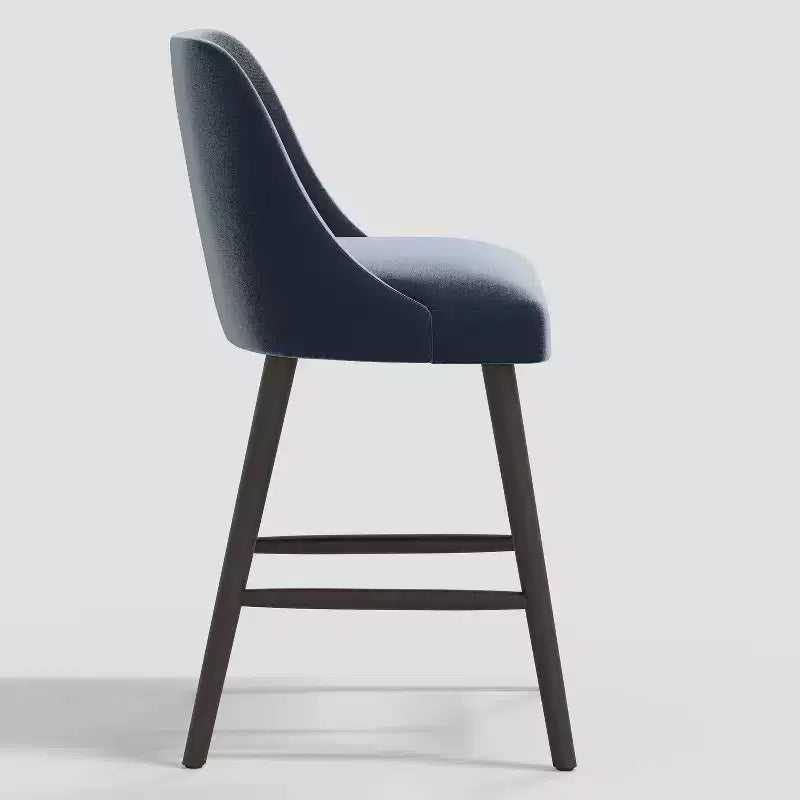 27 Geller Counter Height Barstool with Footrest Shiny Velvet - Threshold