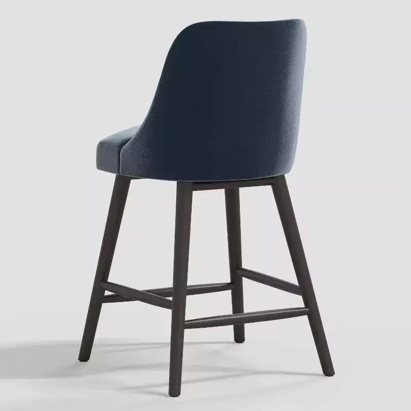 27 Geller Counter Height Barstool with Footrest Shiny Velvet - Threshold