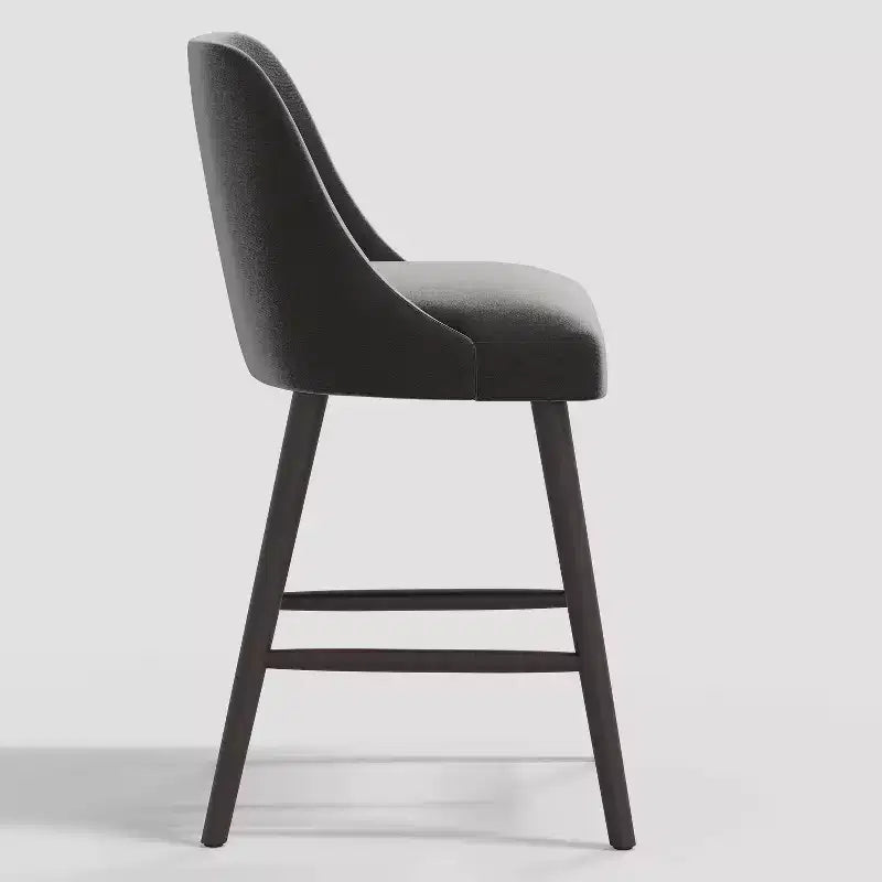27 Geller Counter Height Barstool with Footrest Shiny Velvet - Threshold