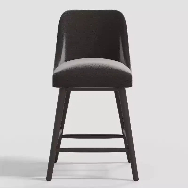 27 Geller Counter Height Barstool with Footrest Shiny Velvet - Threshold