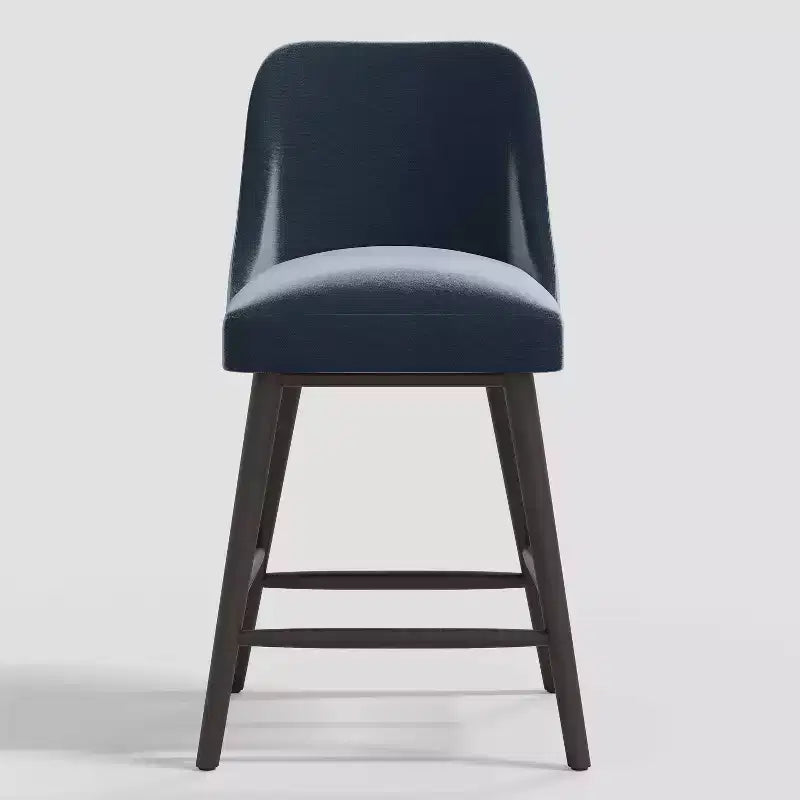 27 Geller Counter Height Barstool with Footrest Shiny Velvet - Threshold