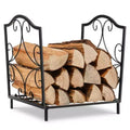Costway 17'' Firewood Storage Rack Steel Firewood Storage Log Holder