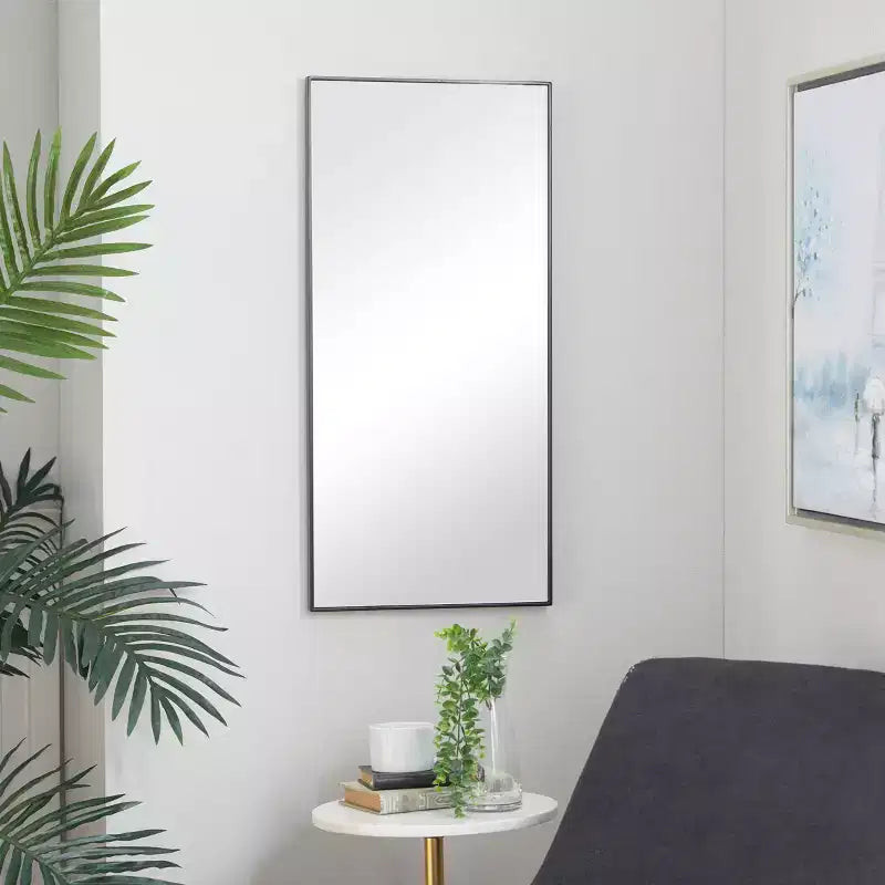 Wood Wall Rectangle Wall Mirror with Thin Frame - Olivia & May