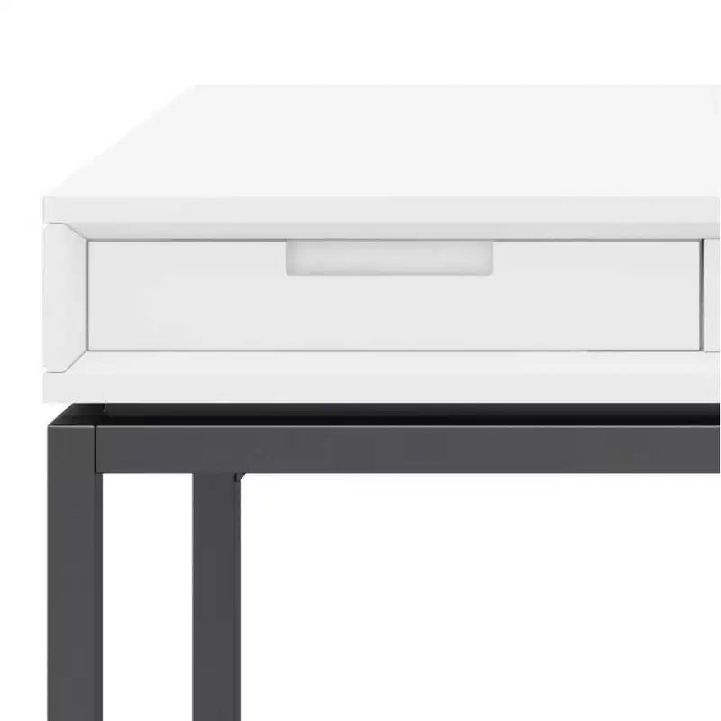 Devlin Mid-Century Solid Wood Writing Desk with Drawers - WyndenHall