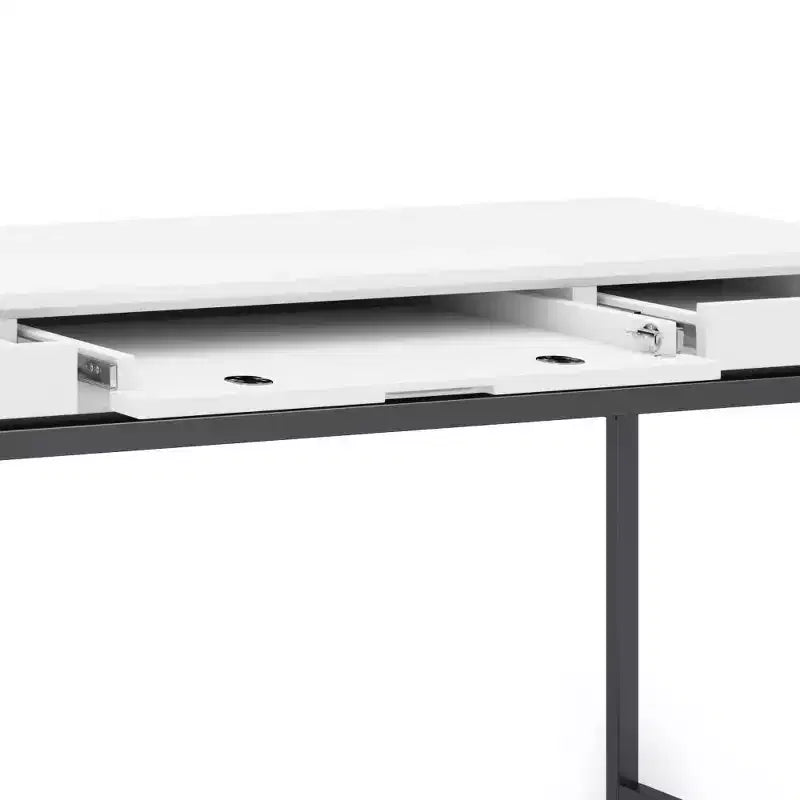 Devlin Mid-Century Solid Wood Writing Desk with Drawers - WyndenHall