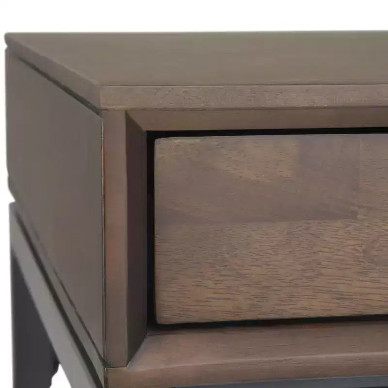 Devlin Mid-Century Solid Wood Writing Desk with Drawers - WyndenHall