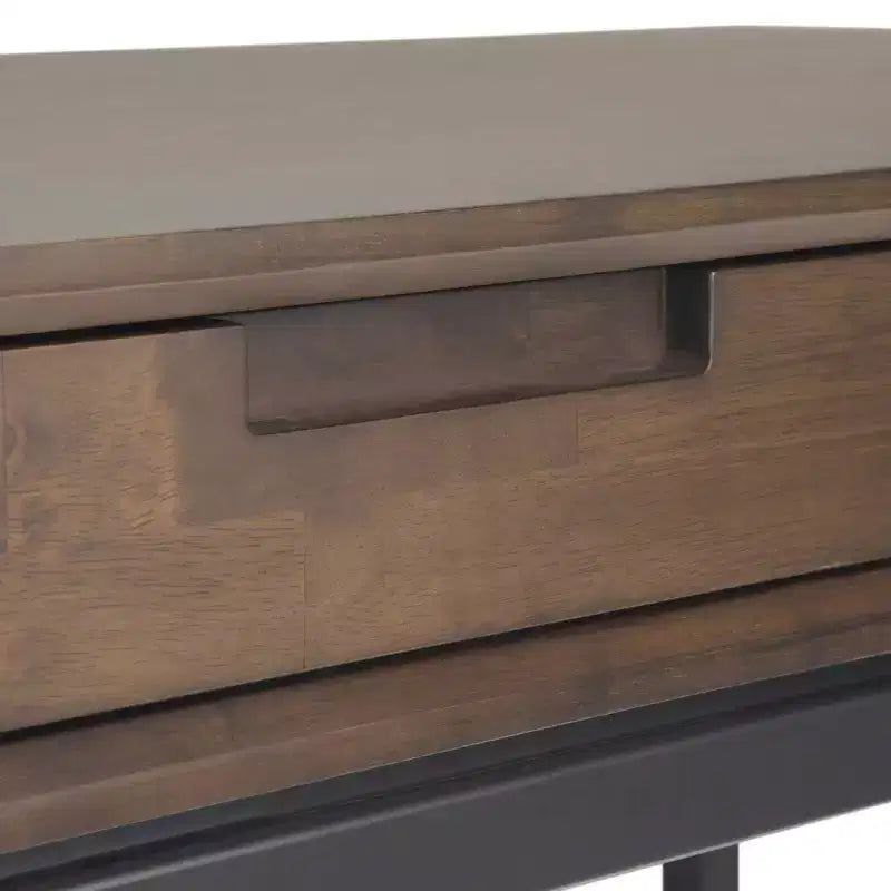 Devlin Mid-Century Solid Wood Writing Desk with Drawers - WyndenHall