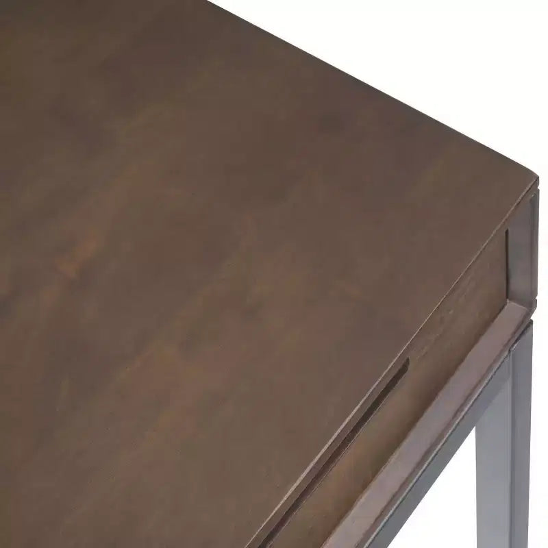 Devlin Mid-Century Solid Wood Writing Desk with Drawers - WyndenHall