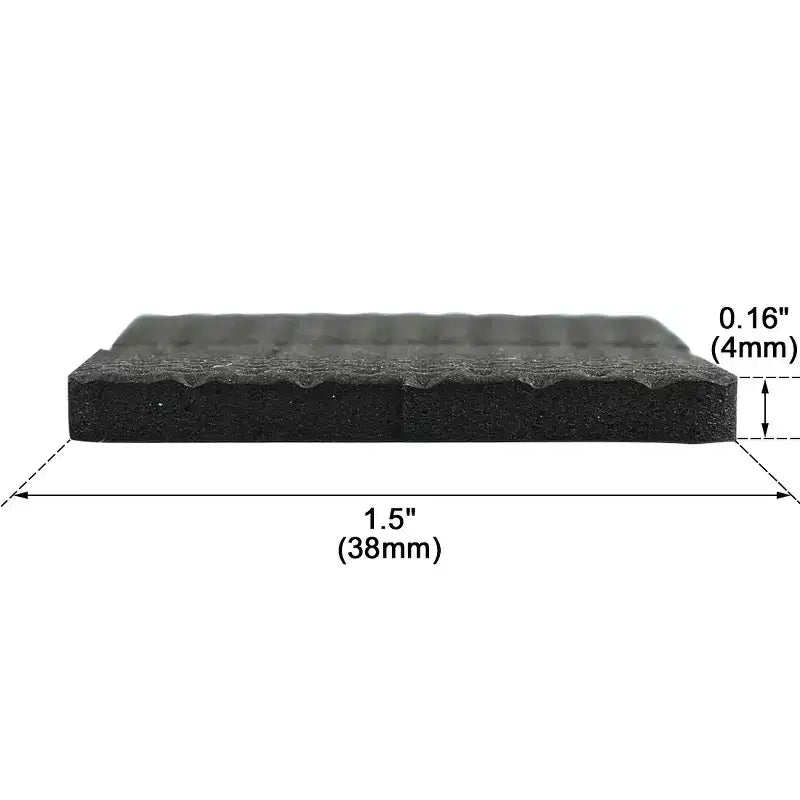 Unique Bargains EVA Square Self-Stick Non-Slip Anti-Scratch Floor Glide Furniture Pads Black 1.5 x 1.5 x 0.16 8 Pcs