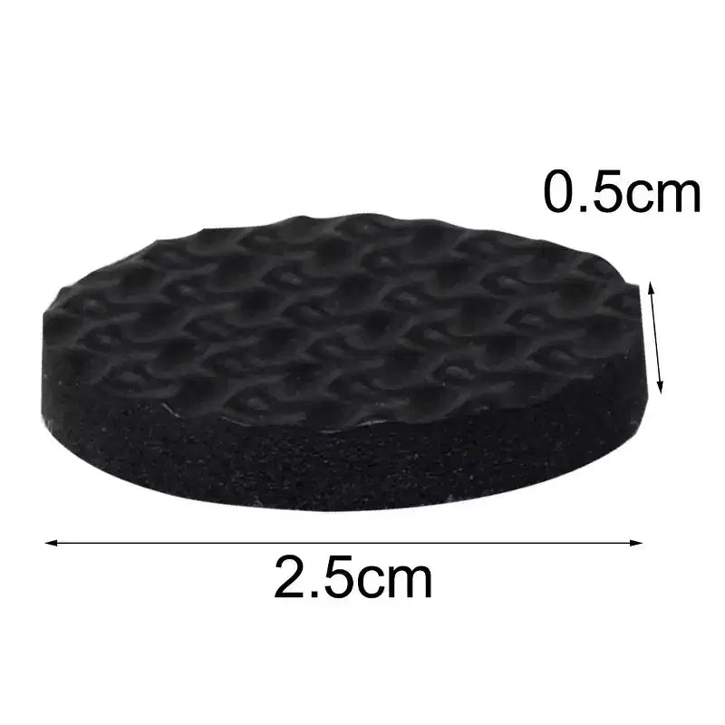 Unique Bargains Felt Table Chair Leg Cover Furniture Protection Pads Black 1 Diameter 18 Pcs