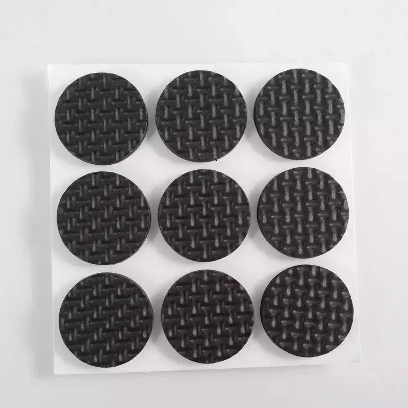 Unique Bargains Felt Table Chair Leg Cover Furniture Protection Pads Black 1 Diameter 18 Pcs