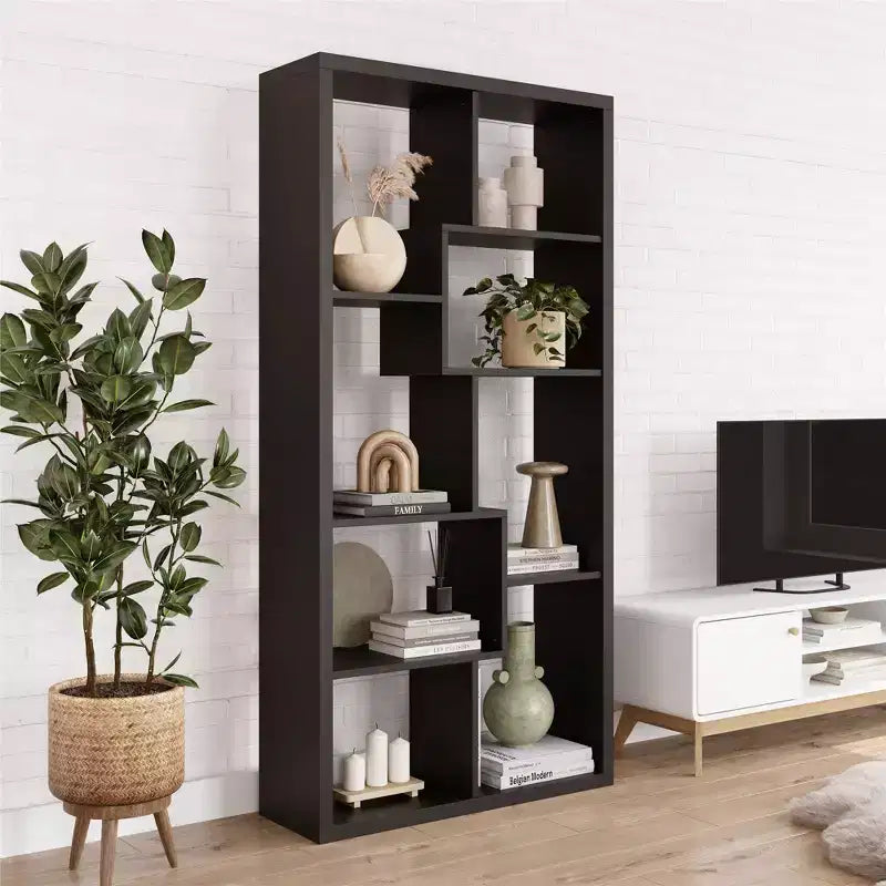 Ren Home Leva Scandinavian Tall Bookcase