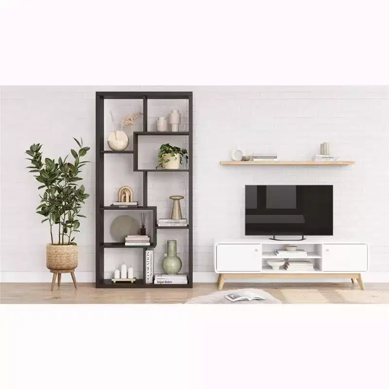 Ren Home Leva Scandinavian Tall Bookcase