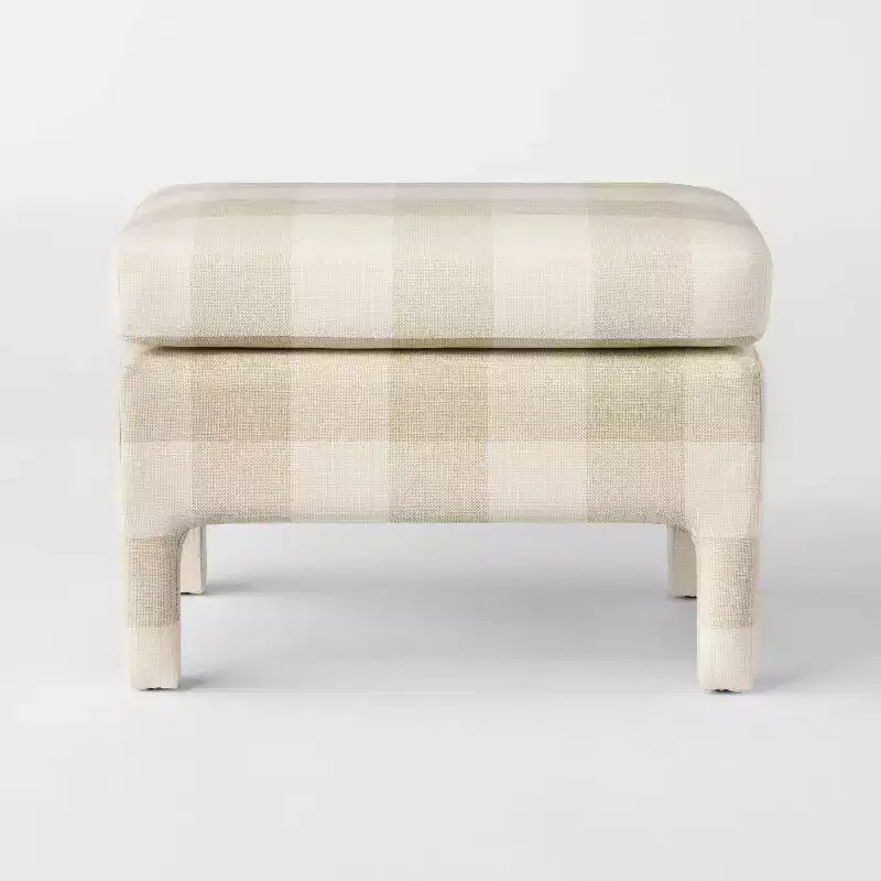 Bellfield Fully Upholstered Ottoman - Threshold designed with Studio McGee