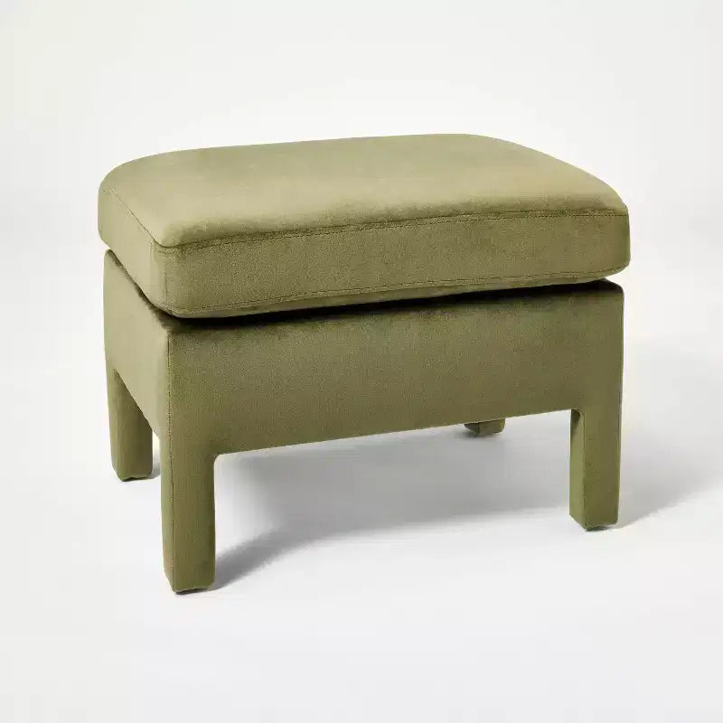 Bellfield Fully Upholstered Ottoman - Threshold designed with Studio McGee