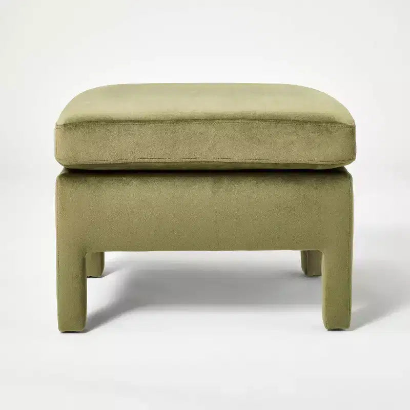 Bellfield Fully Upholstered Ottoman - Threshold designed with Studio McGee