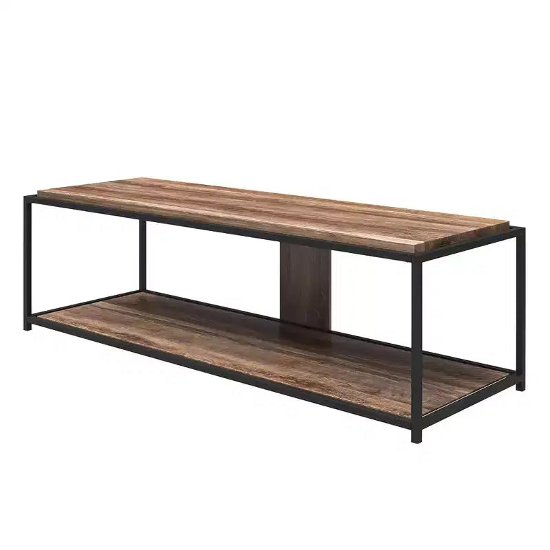 RealRooms Fayette TV Stand for TVs up to 65, Weathered Oak