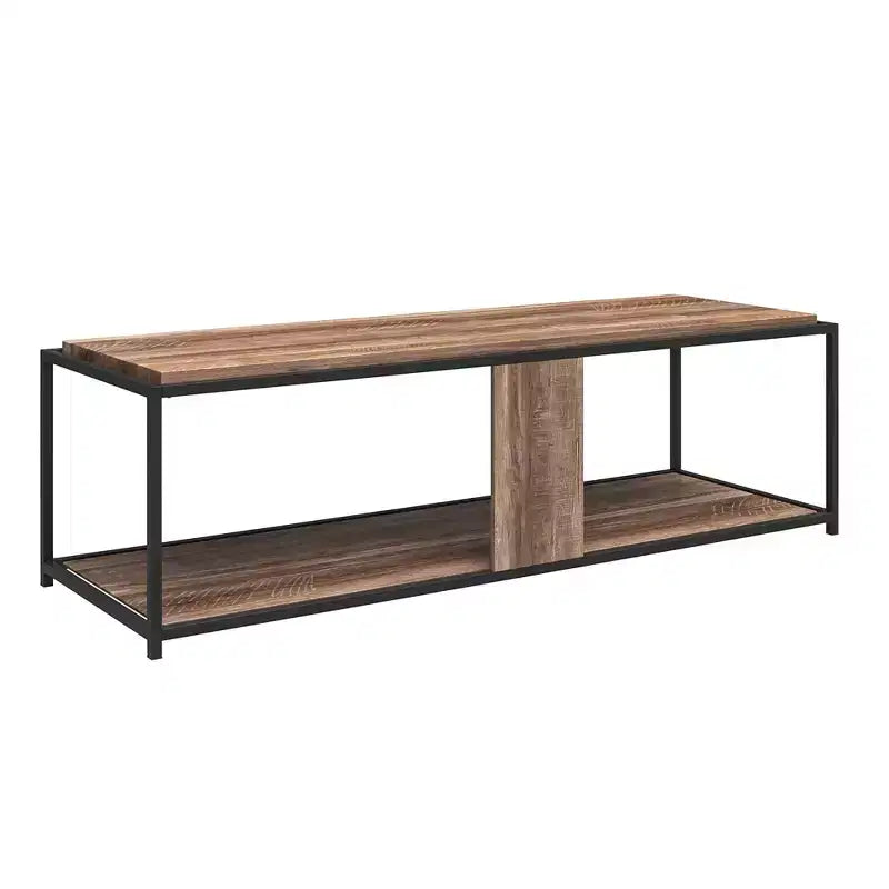 RealRooms Fayette TV Stand for TVs up to 65, Weathered Oak