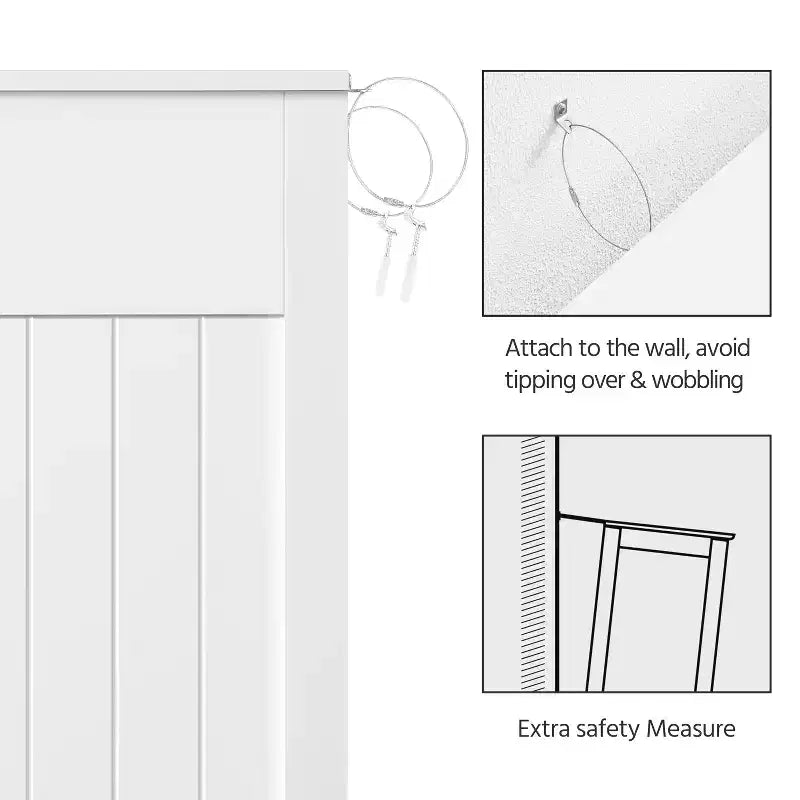 Yaheetech Free-Standing Floor Cabinet for Bathroom for Kitchen, Living Room