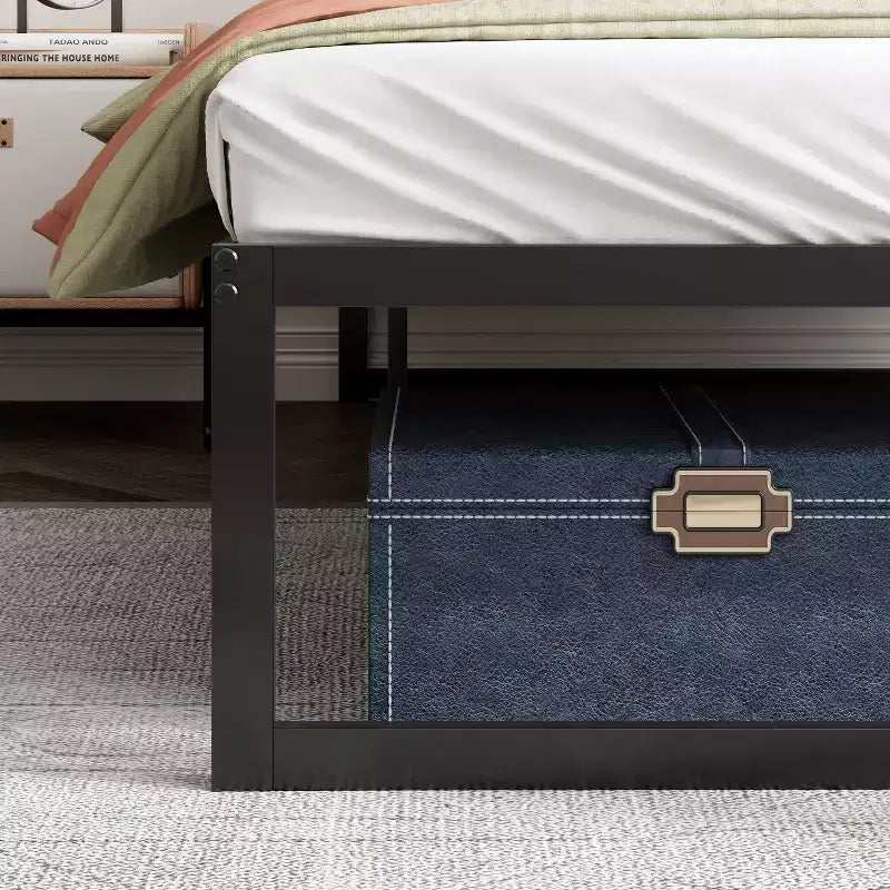 Abel 14 Metal Platform Bed Frame Black - Zinus