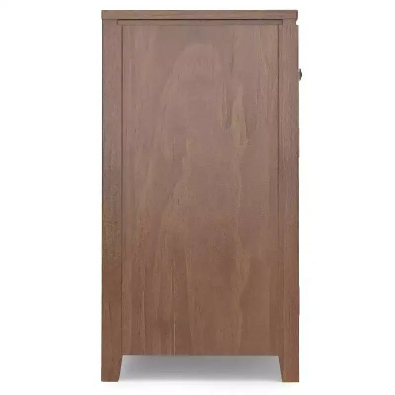 Meuble de rangement carré en bois massif, 81 cm (H) x 137 cm (L) x 43 cm (P)
