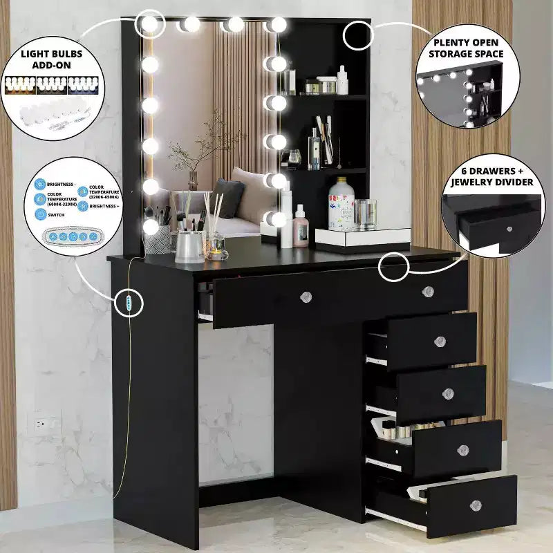 Coiffeuse avec miroir