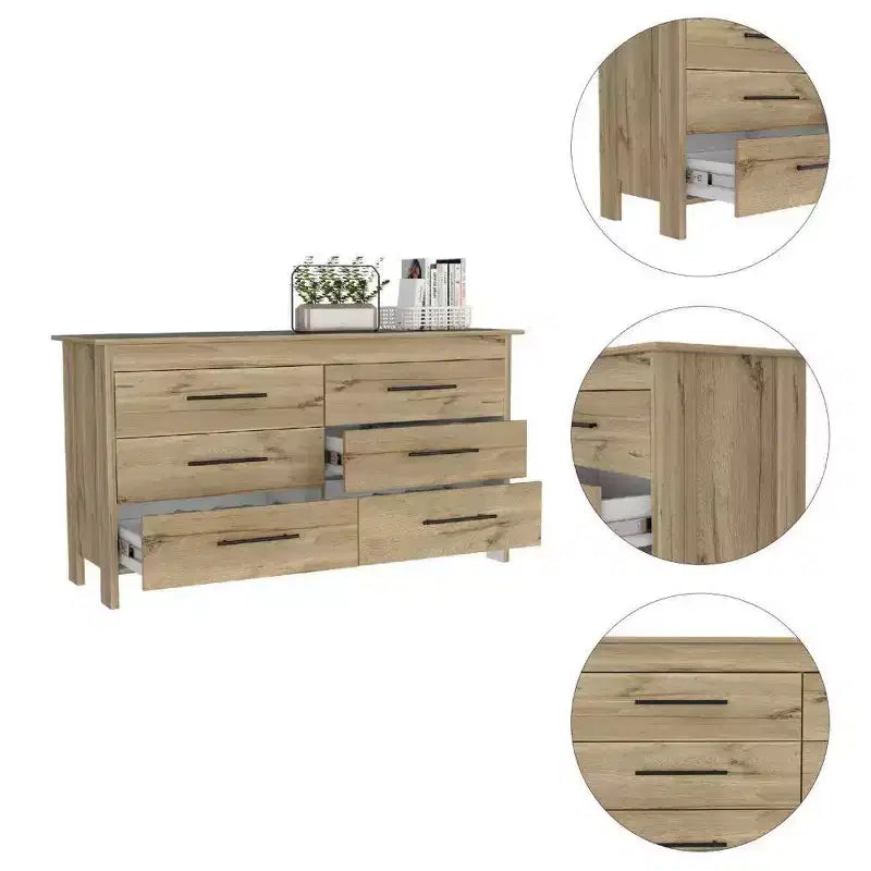 Meuble de rangement pour chambre à coucher, armoire de rangement moderne et minimaliste en bois massif foncé