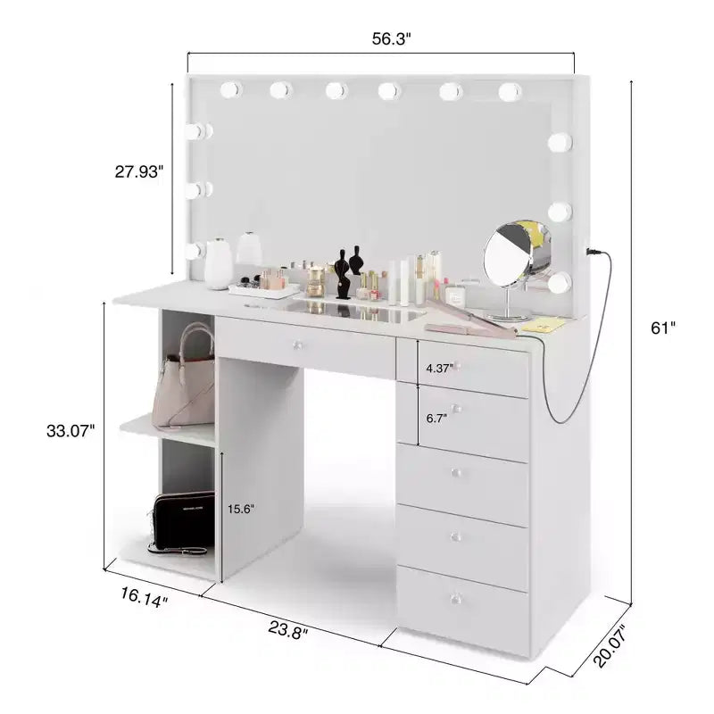 Coiffeuse lumineuse