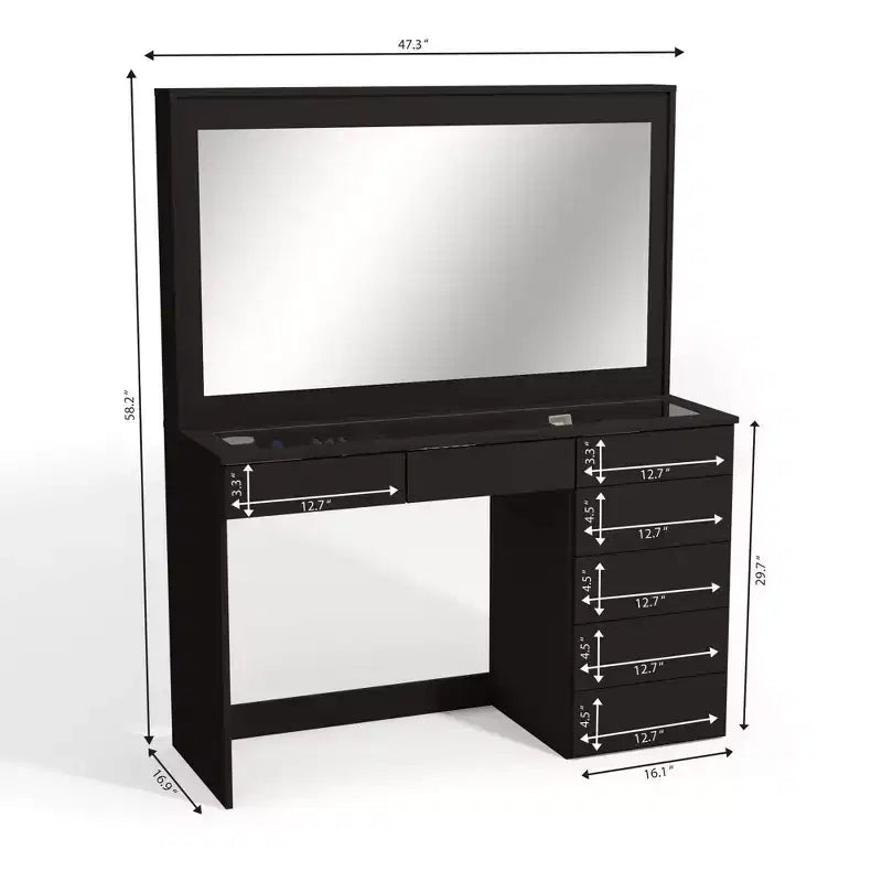 Coiffeuse lumineuse