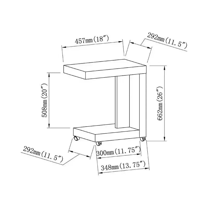 Table d'appoint mobile