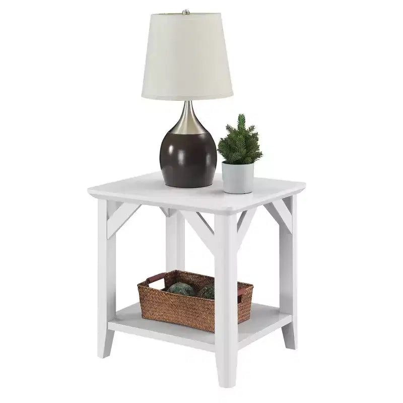 Table d'appoint avec étagères