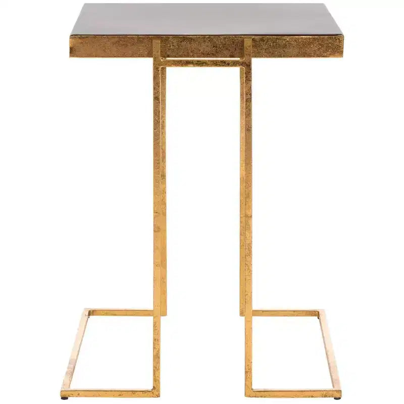 Amarylis Greek Key Side Table - ACC3209A - Black/Gold - Safavieh
