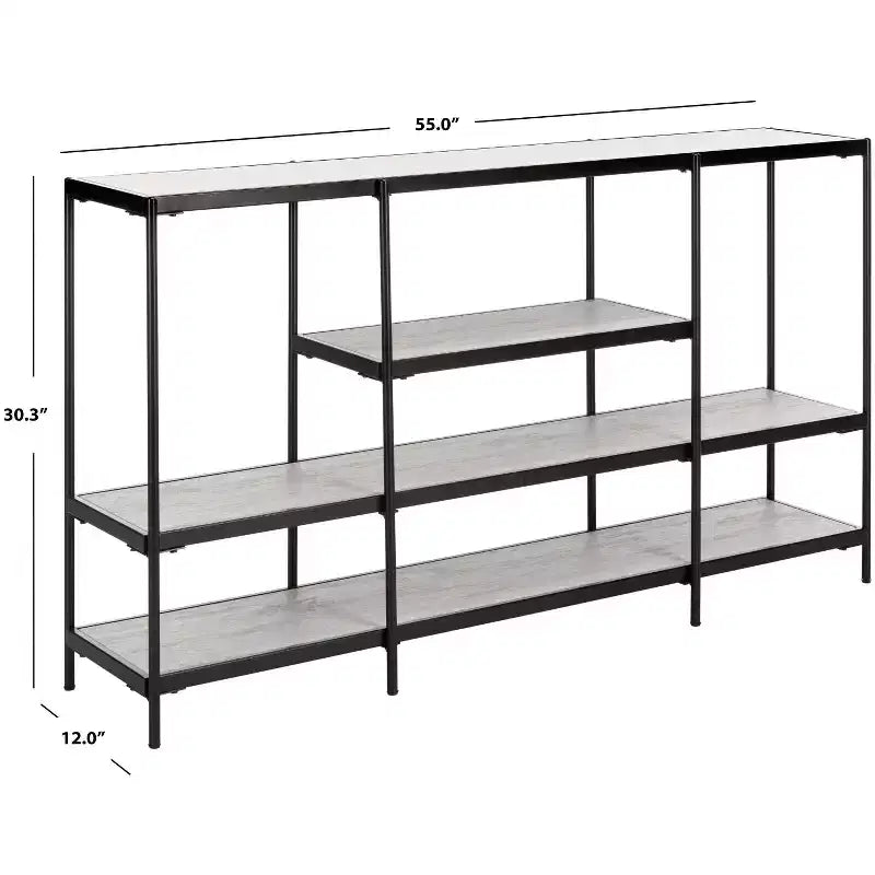 Console 3 Niveaux - Beige/Noir