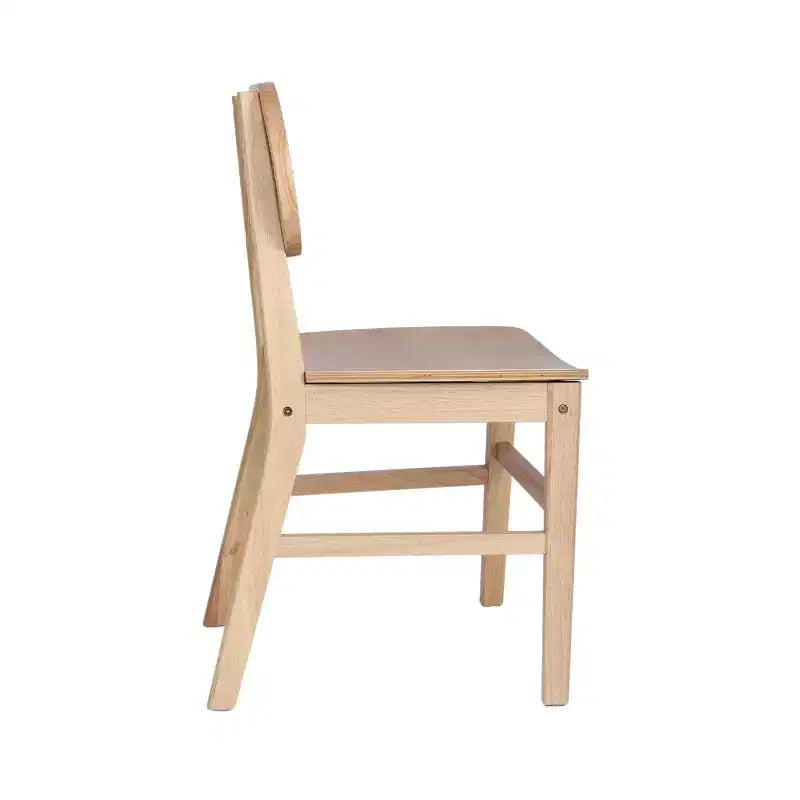 Chaises de salle à manger en rotin et canne avec des cadres en bois massif