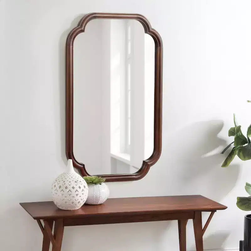 24x36 Glenby Scallop Wall Mirror - Kate & Laurel All Things Decor