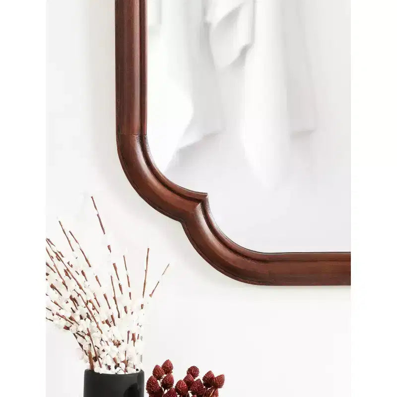 24x36 Glenby Scallop Wall Mirror - Kate & Laurel All Things Decor