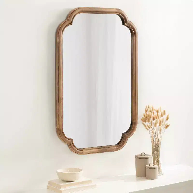 24x36 Glenby Scallop Wall Mirror - Kate & Laurel All Things Decor