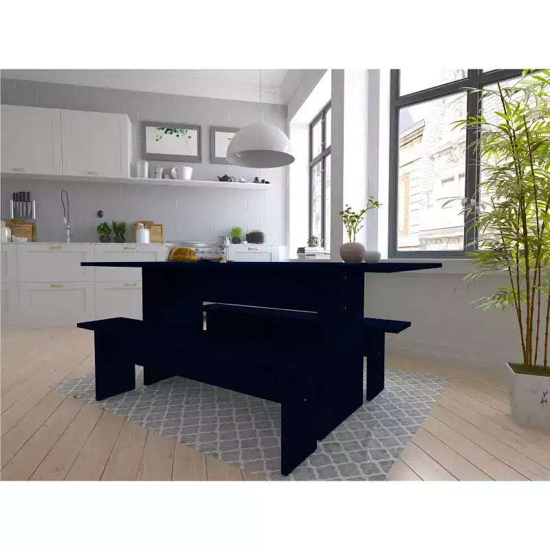 3pc Nomad 67.91" Modern Dining Set - Manhattan Comfort